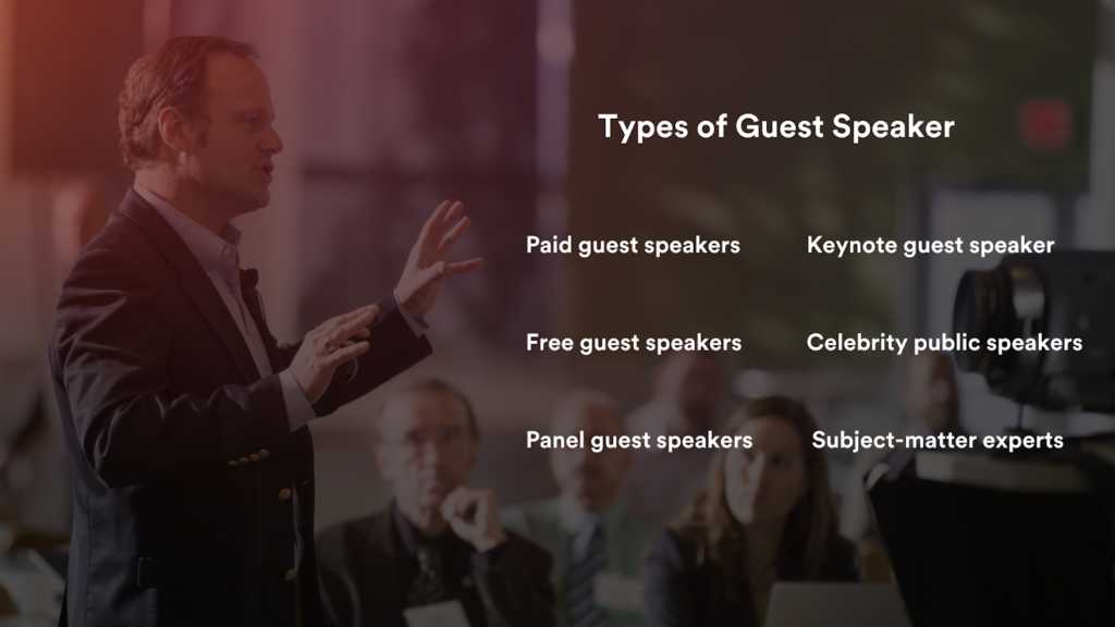 Types of Guest Speakers