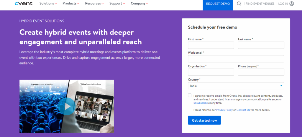 Cvent’s hybrid event platform