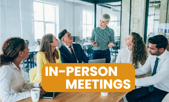 What is an in-person meeting