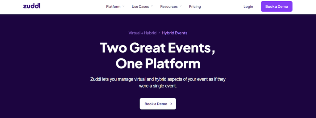 Zuddl’s hybrid event platform