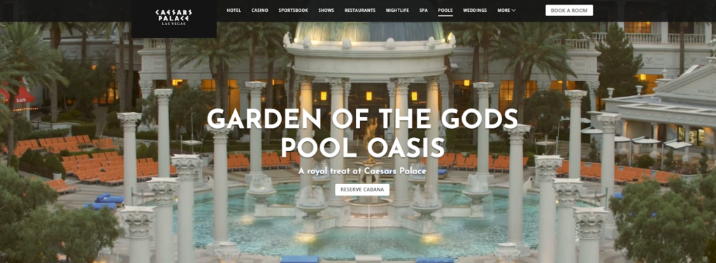 Garden of the Gods Pool Oasis at Caesars Palace