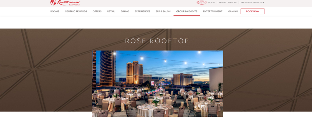 Rose Rooftop at Resorts World Las Vegas