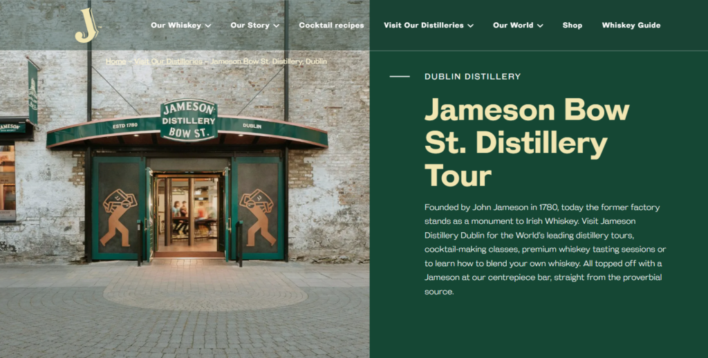 Jameson Distillery Bow St.