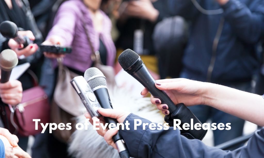 Types of Event Press Release