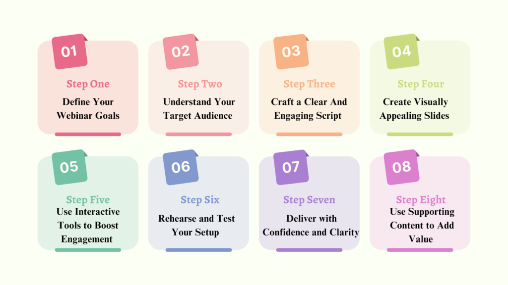 Steps to Craft Engaging Webinar Presentations
